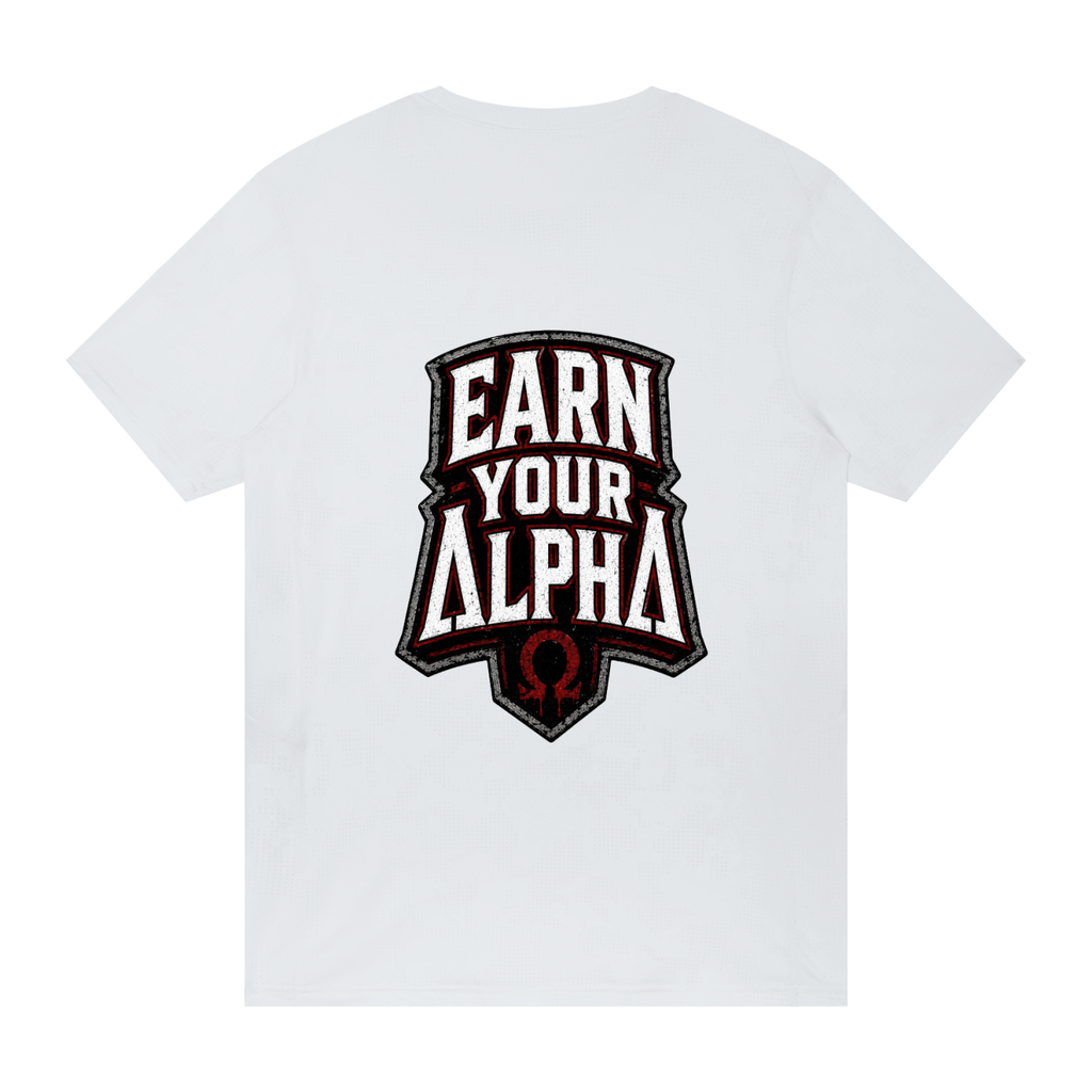 Men's Jacquard Slim Mesh Alpha T-Shirt