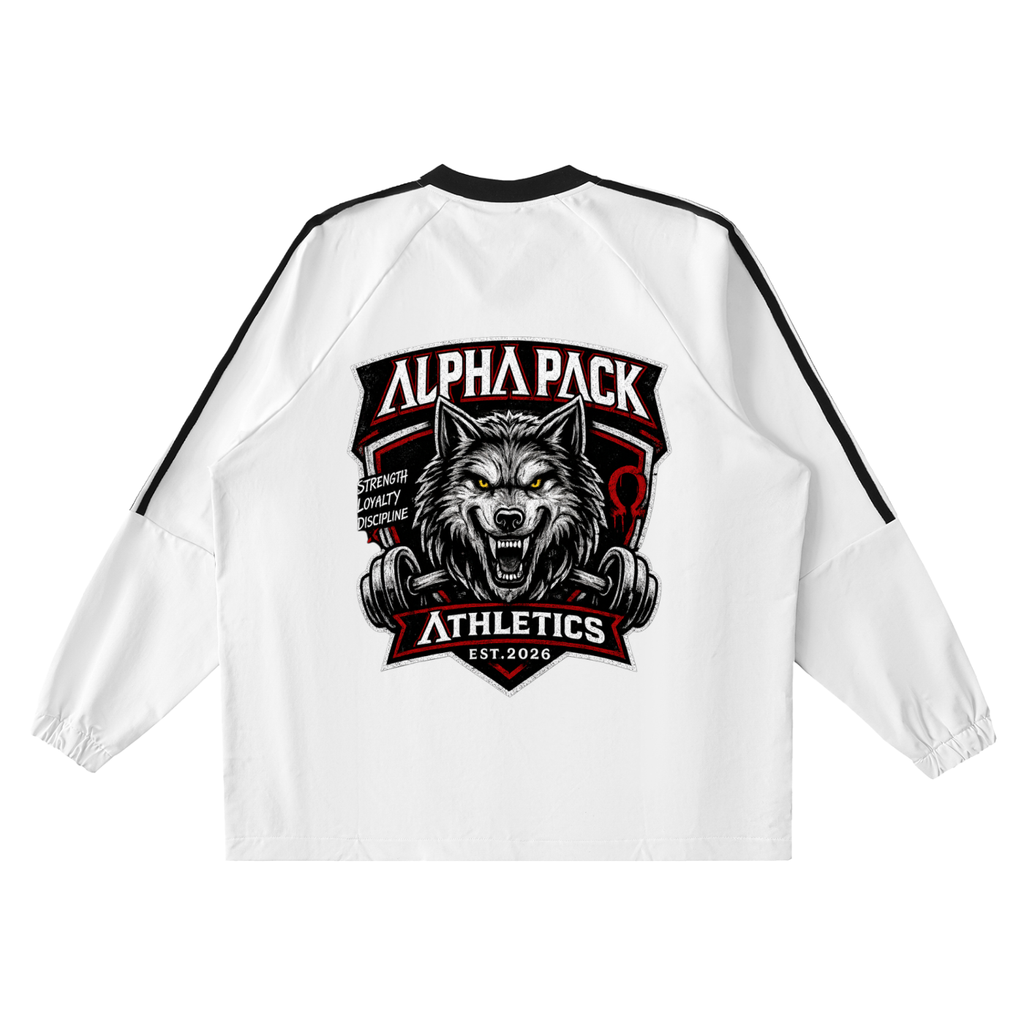 Color-Block V-Neck Long-Sleeve Alpha Sport
