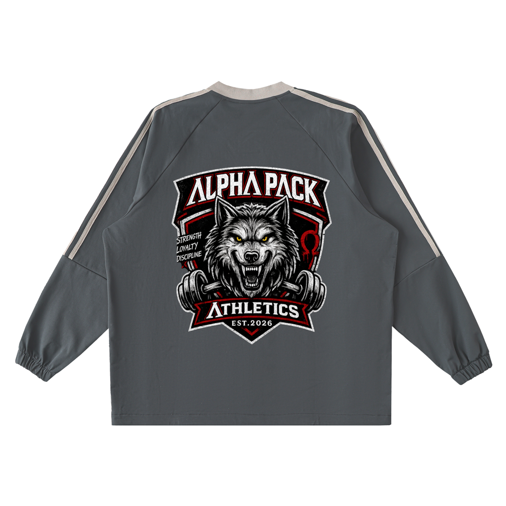 Color-Block V-Neck Long-Sleeve Alpha Sport
