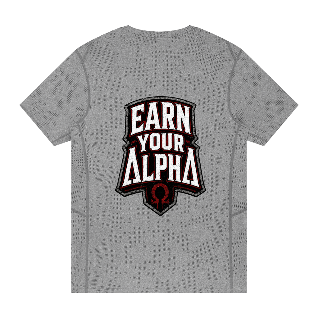 Men's Jacquard Slim Mesh Alpha T-Shirt